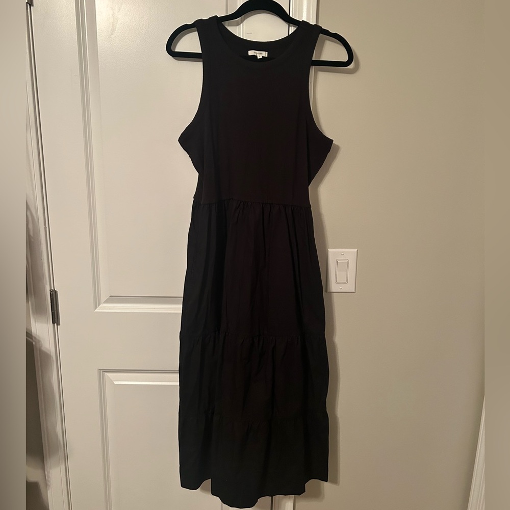 Maurices Black Midi High Neck Dress